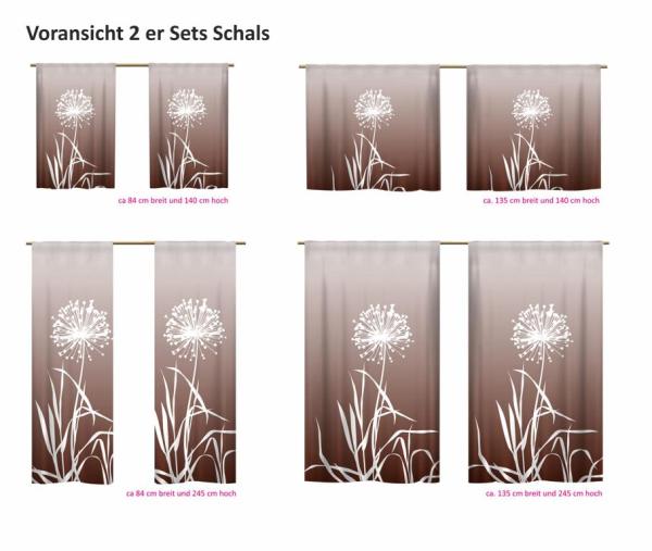 Allium 24 -  coffee Schiebevorhang blickdicht